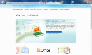 Úvodní stránka po nainstalování Internet Explorer 9 beta