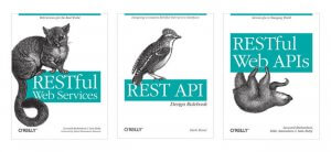 Několik knížek o návrhu API, které lze získat od vydavatelství O’Reilly.